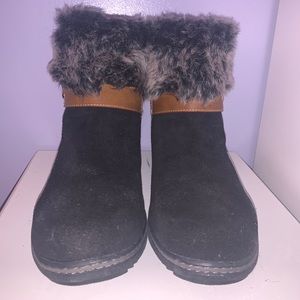 Leather winter boots
